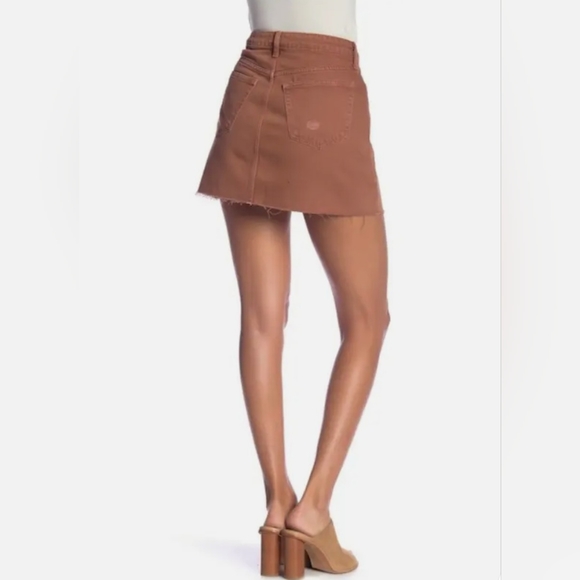 Free People Denim Mini skirt Brown. Size 25 - Picture 3 of 10